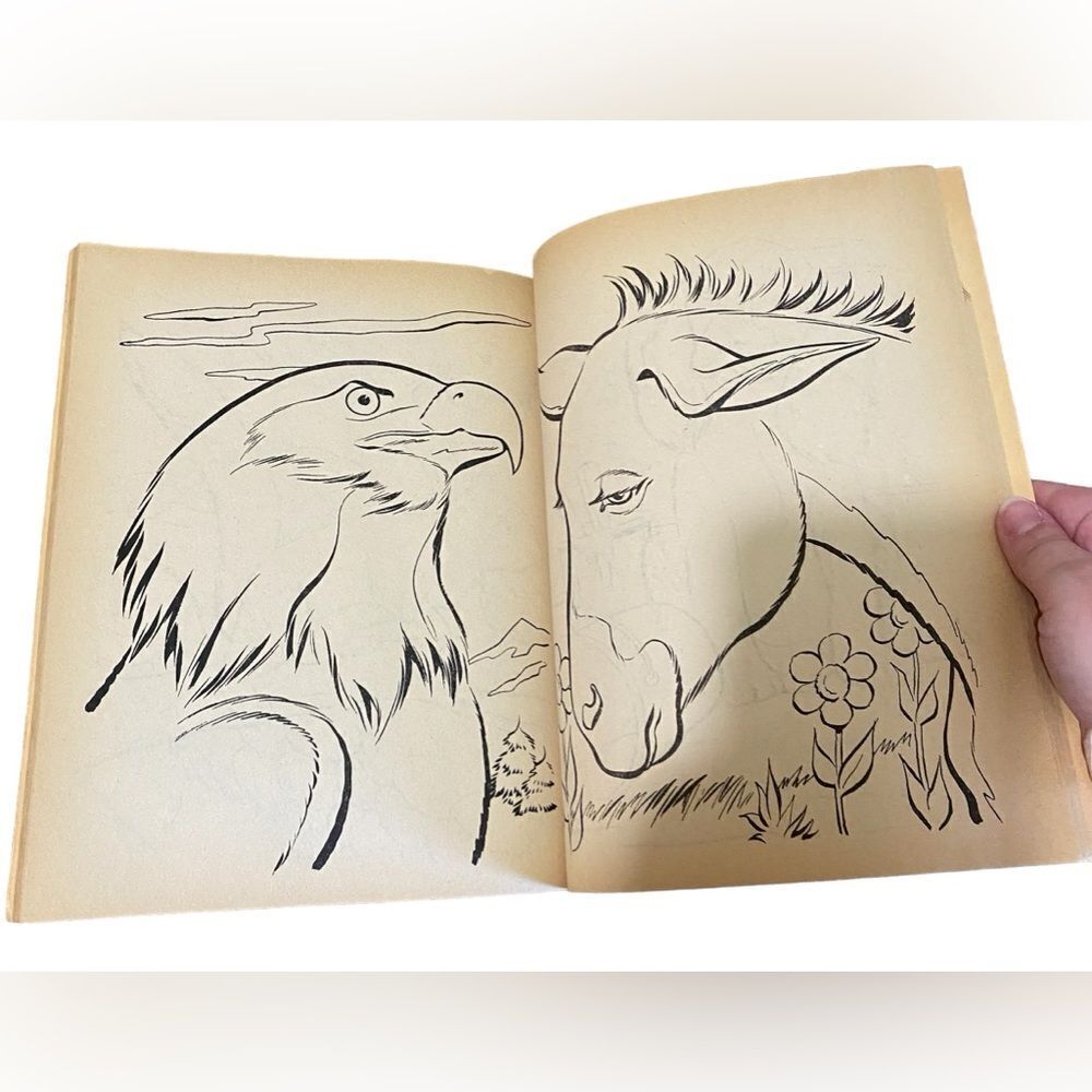Vintage Animals Coloring Book - Picture 3 of 7